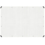 Prelata din polietilena impermeabila laminata, 100g/m2, 3x4 m, alb transparent