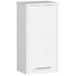 Dulap suspendat baie FIN cu 1 usa si raft interior, PAL laminat, 30x22x60 cm, alb