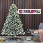 Brad artificial Christmas Deluxe by Sersimo, Polar Winter Select, integral 3D, 230 cm