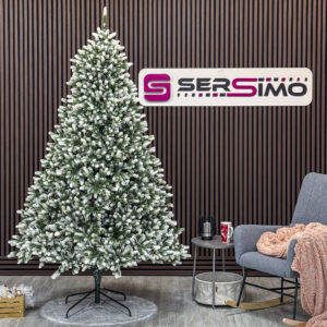 Brad artificial Christmas Deluxe by Sersimo, Polar Winter Select, integral 3D, 230 cm