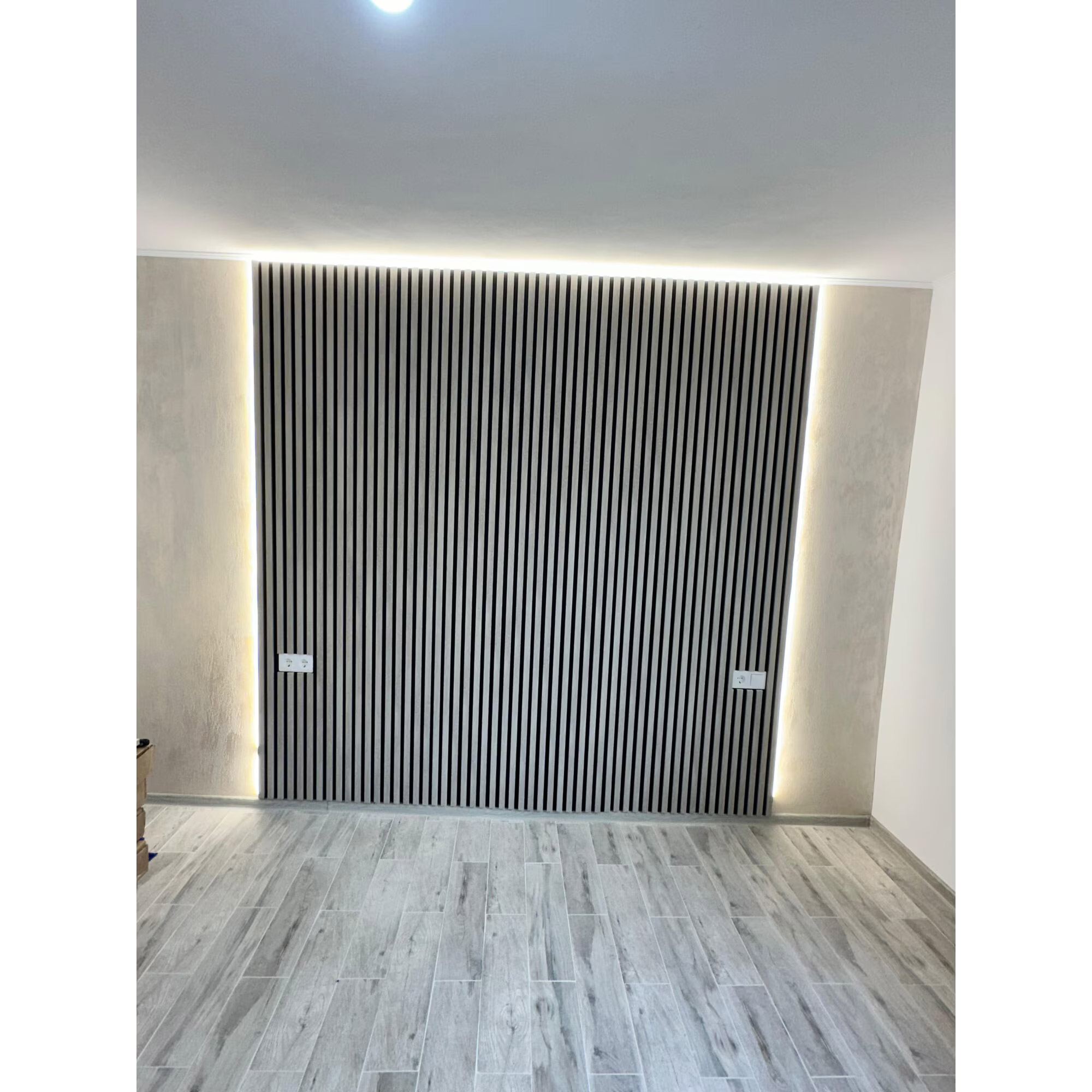 Riflaj MDF decorativ LDA PREMIUM de tip Panou Acustic, Stejar Grafit, 260x40 cm - imagine 8