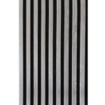 Riflaj MDF decorativ LDA PREMIUM de tip Panou Acustic, Stejar Grafit, 260x40 cm