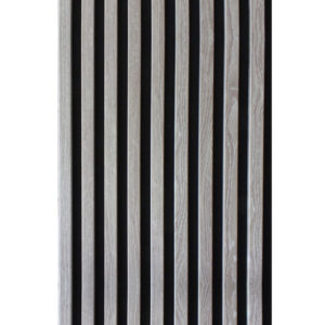 Riflaj MDF decorativ LDA PREMIUM de tip Panou Acustic, Stejar Grafit, 260x40 cm