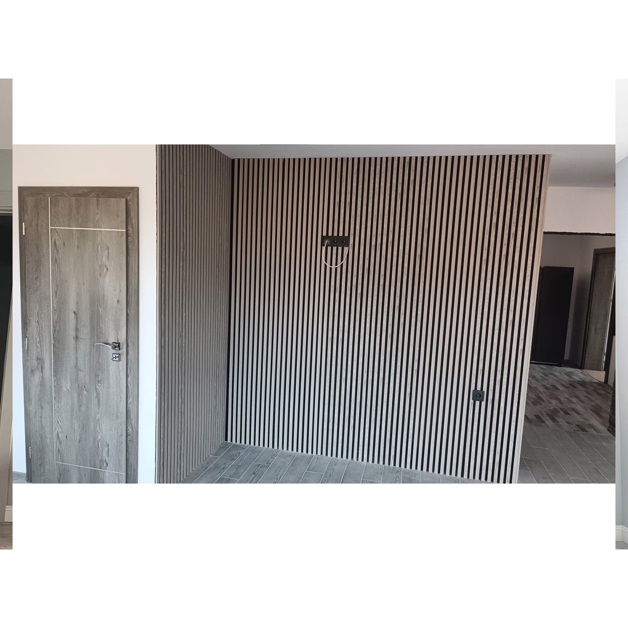 Riflaj MDF decorativ LDA PREMIUM de tip Panou Acustic, Stejar Grafit, 260x40 cm - imagine 4