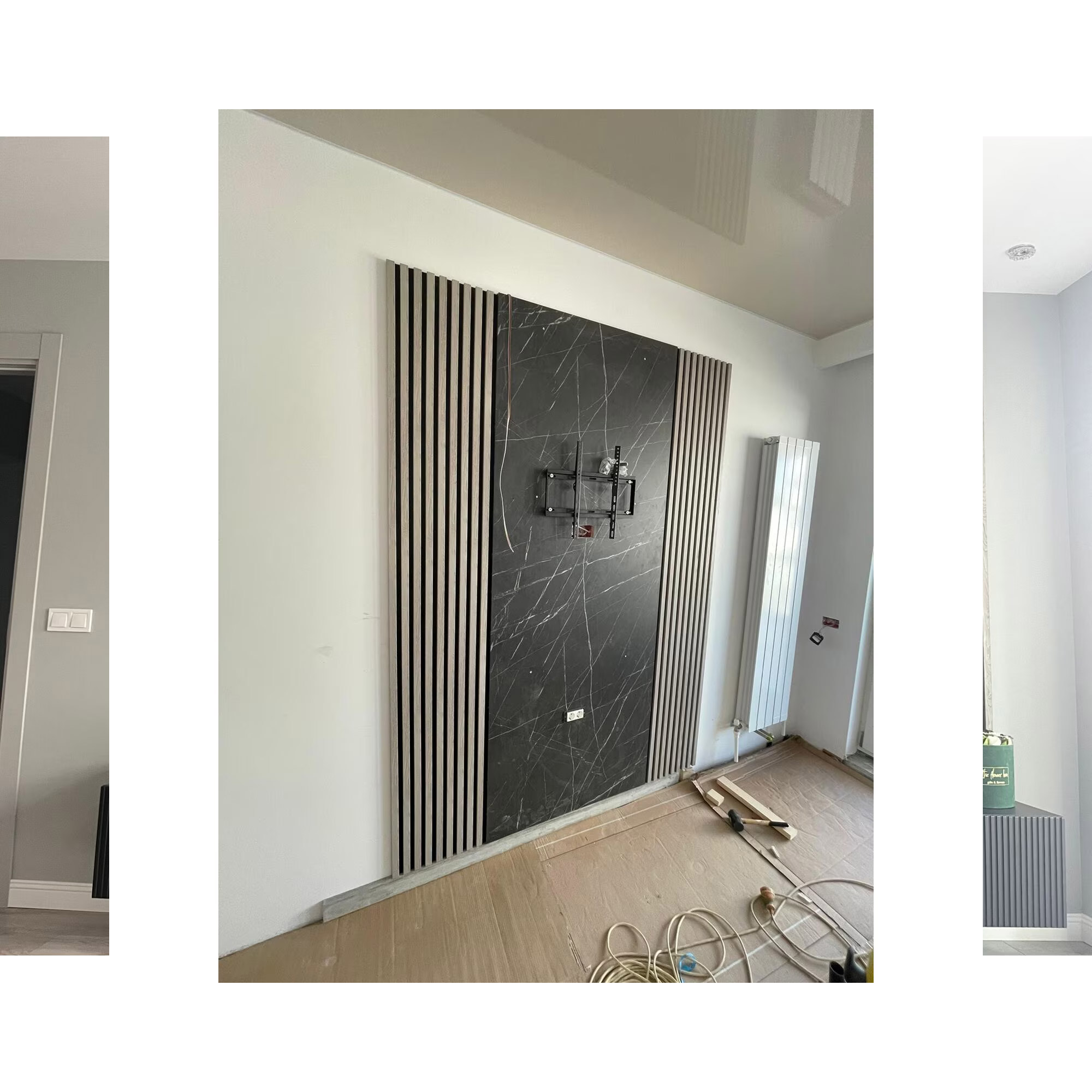 Riflaj MDF decorativ LDA PREMIUM de tip Panou Acustic, Stejar Grafit, 260x40 cm - imagine 5