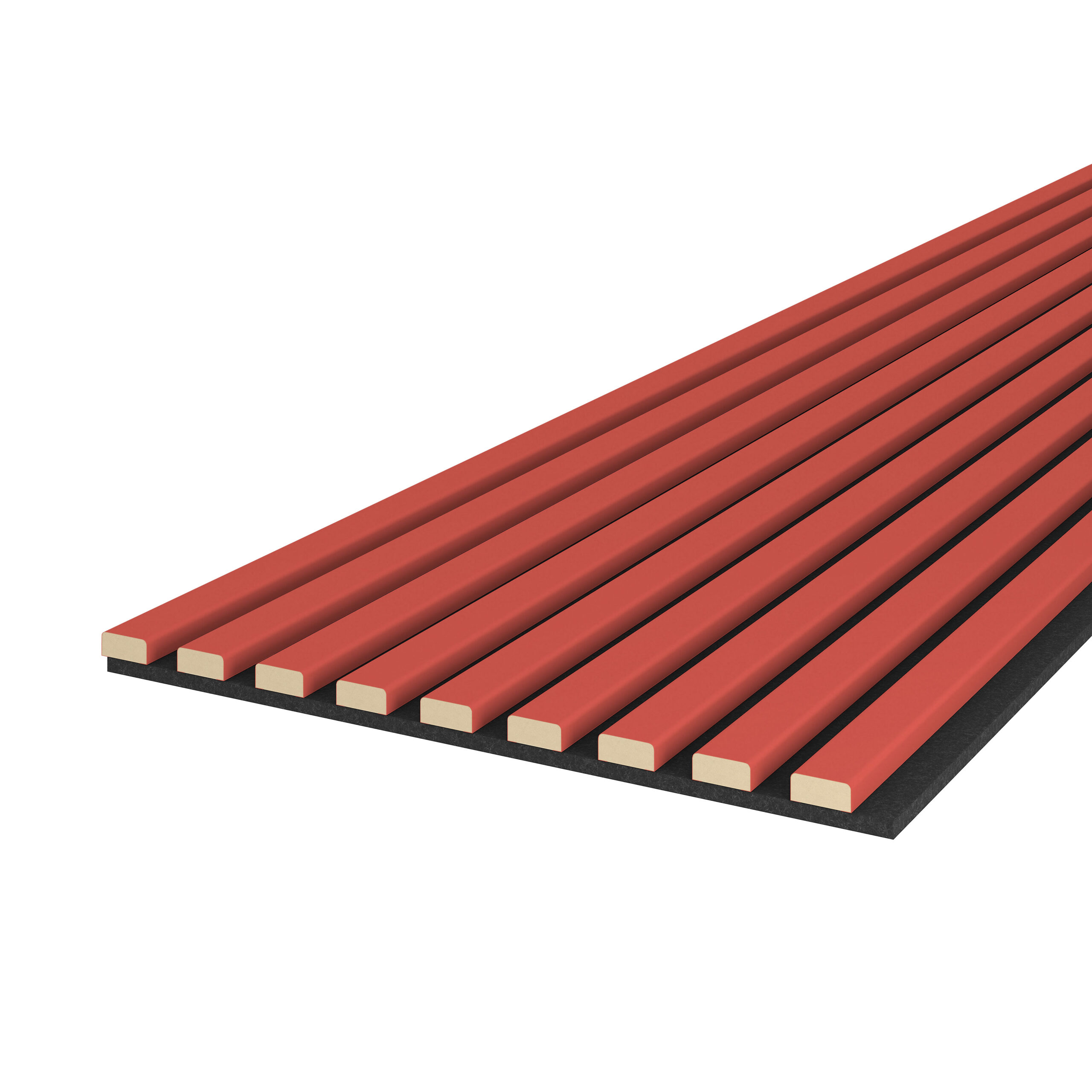 Riflaj MDF decorativ LDA PREMIUM de tip Panou Acustic, Coral, 260x40 cm - imagine 2