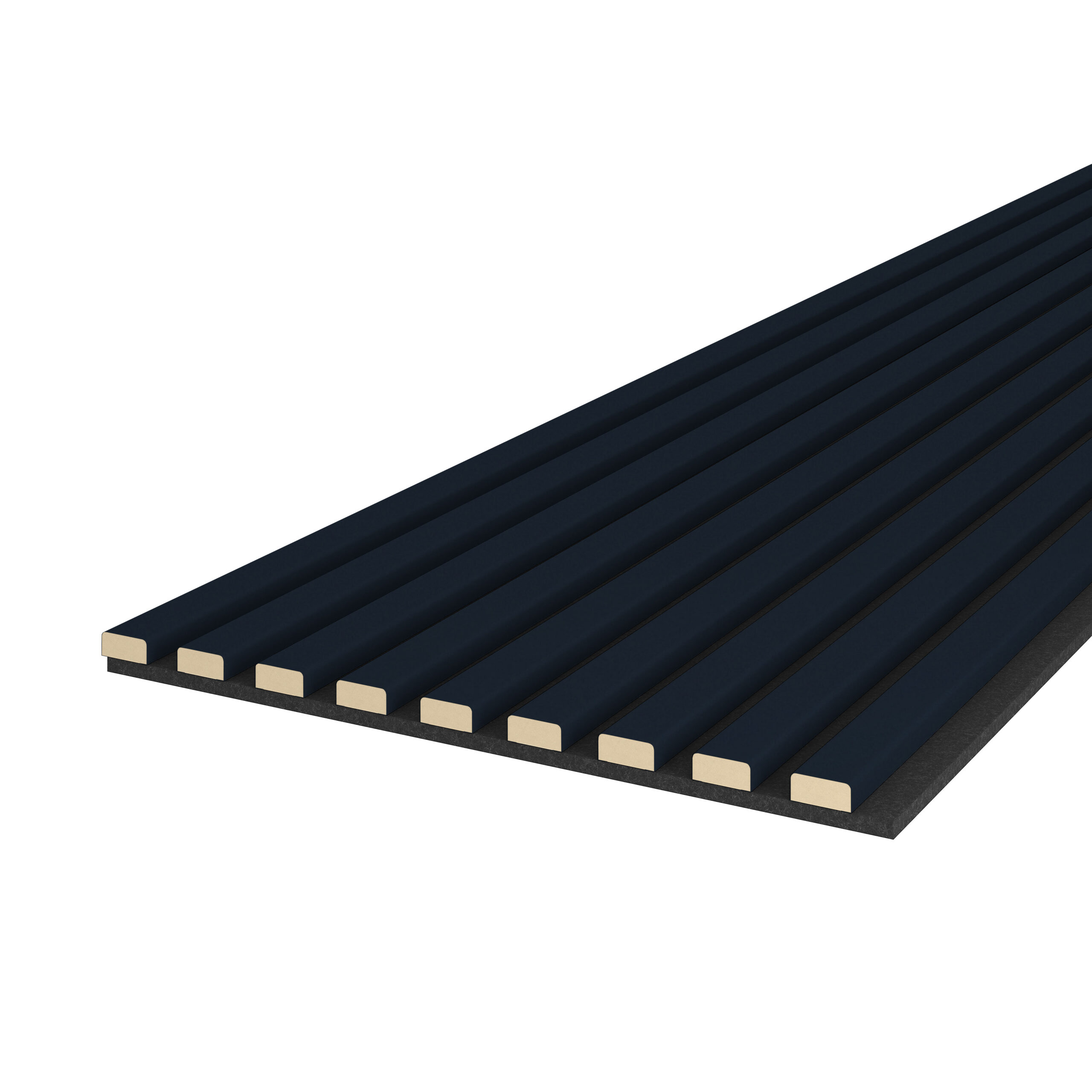 Riflaj MDF decorativ LDA PREMIUM de tip Panou Acustic, Indigo, 260x40 cm - imagine 5