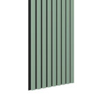 Riflaj MDF decorativ LDA PREMIUM de tip Panou Acustic, Verde Salvie, 260x40 cm