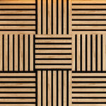Modul riflaj MDF decorativ LDA PREMIUM de tip panou acustic, Stejar Saragossa, 30x30 cm