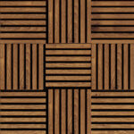 Modul riflaj MDF decorativ LDA PREMIUM de tip panou acustic, Stejar Royal, 30x30 cm