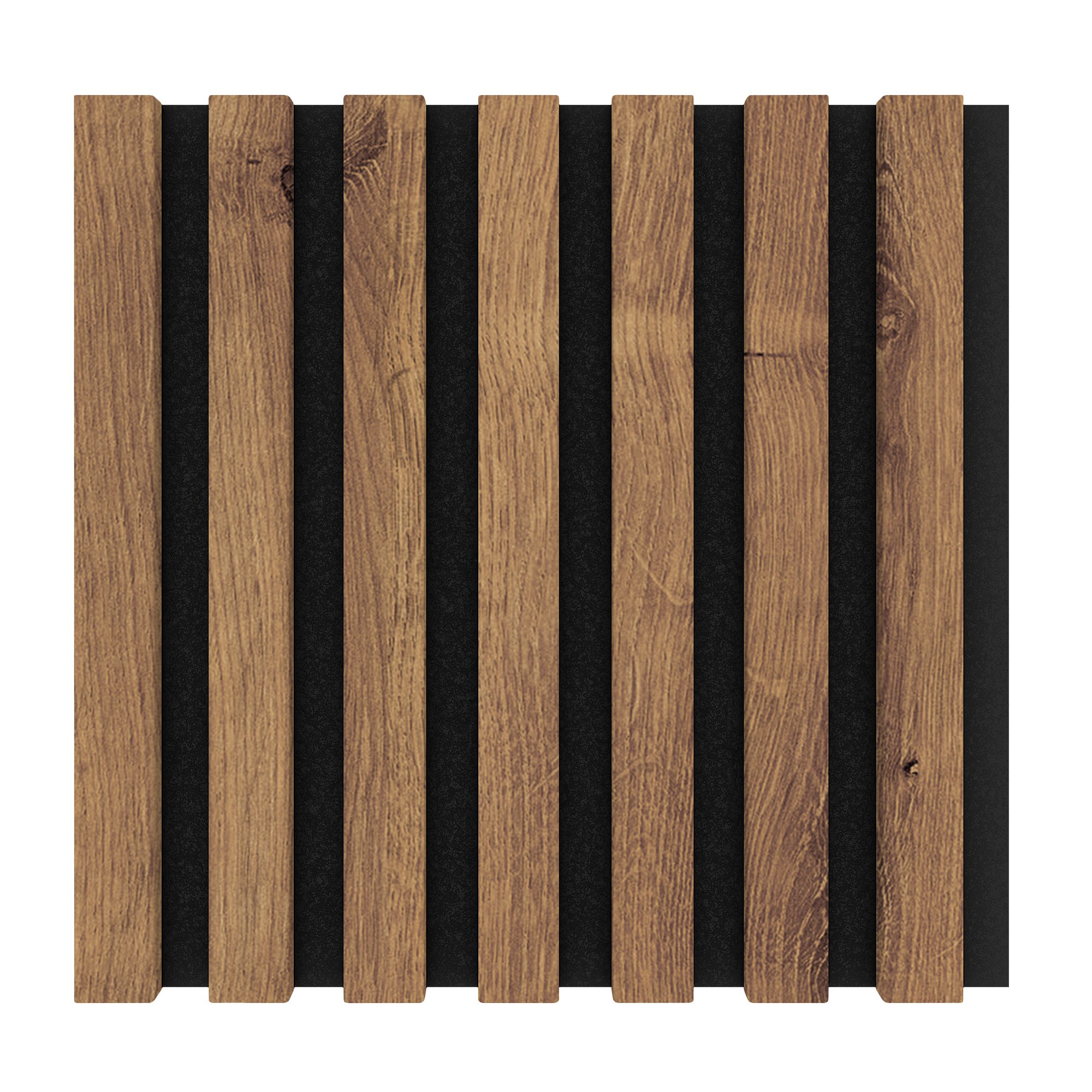 Modul riflaj MDF decorativ LDA PREMIUM de tip panou acustic, Stejar Royal, 30x30 cm - imagine 2
