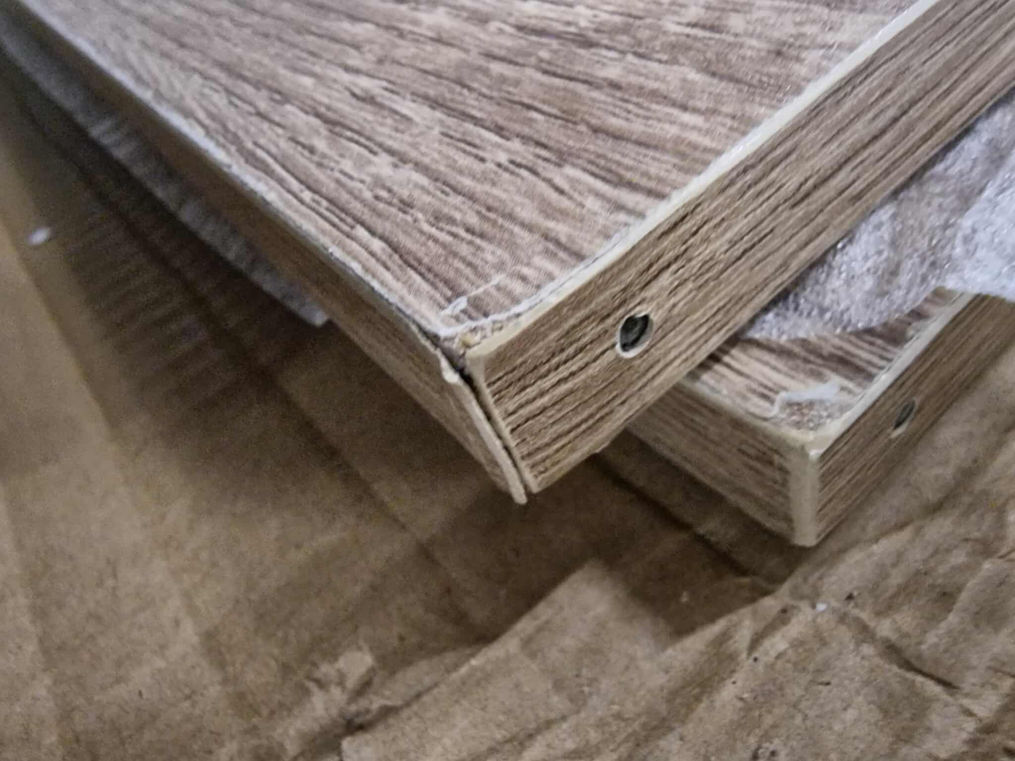 RESIGILAT: Masuta cafea 5Five Aliaj cu design rectangular, finisaj stejar, 100x40x50 cm, bej - imagine 6