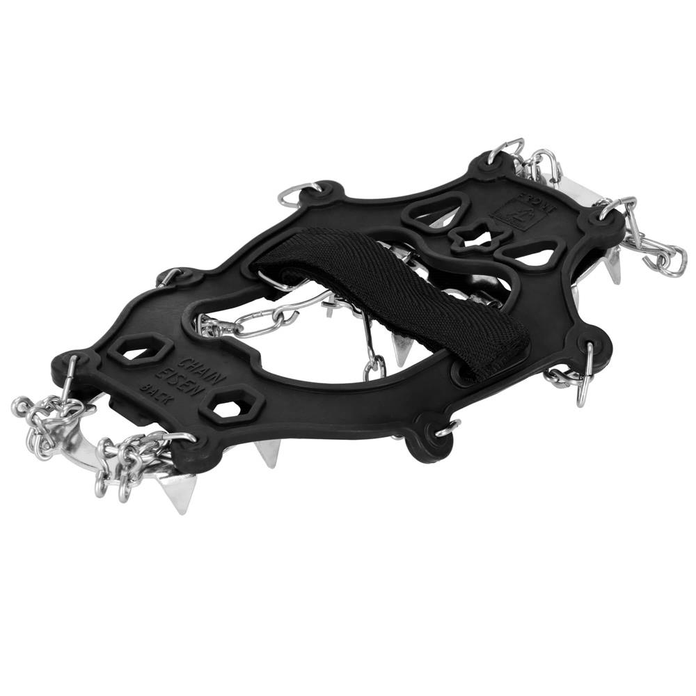 Crampoane antiderapante pentru incaltaminte, marimea M 36-40, cu 13 pini, otel si TPE, negru - imagine 5