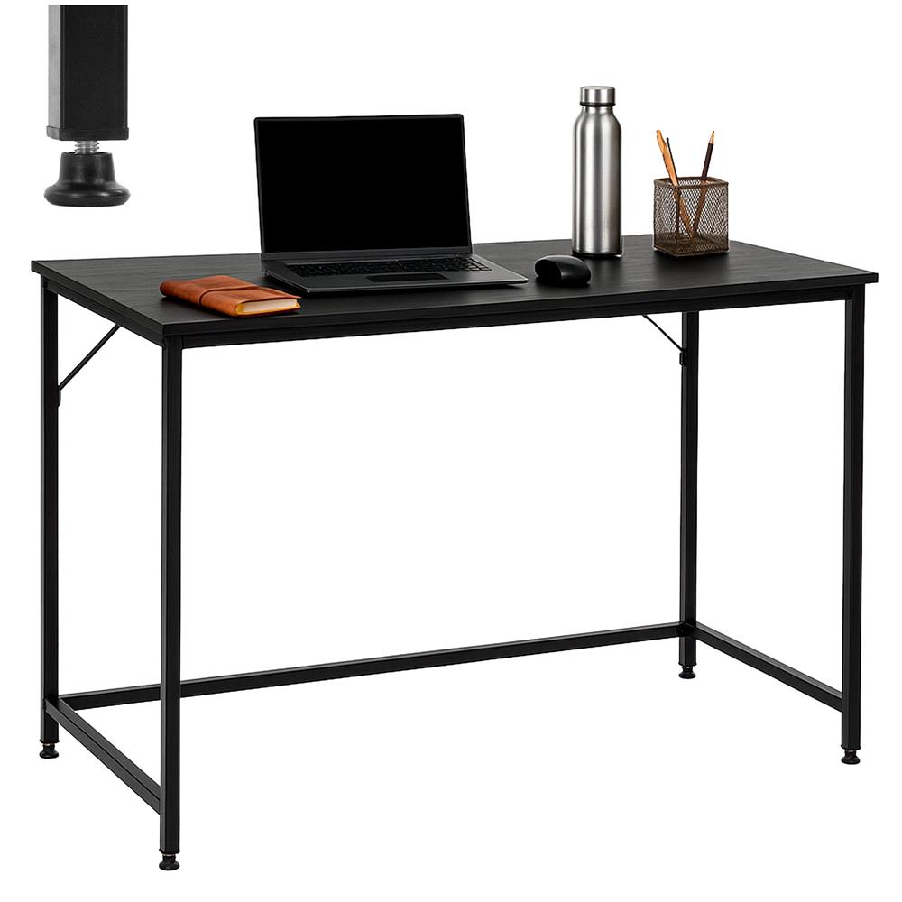 Birou cu blat MDF si cadru metalic, 100x50x76 cm, negru - imagine 6