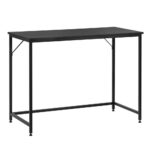 Birou cu blat MDF si cadru metalic, 100x50x76 cm, negru