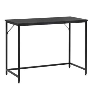 Birou cu blat MDF si cadru metalic, 100x50x76 cm, negru