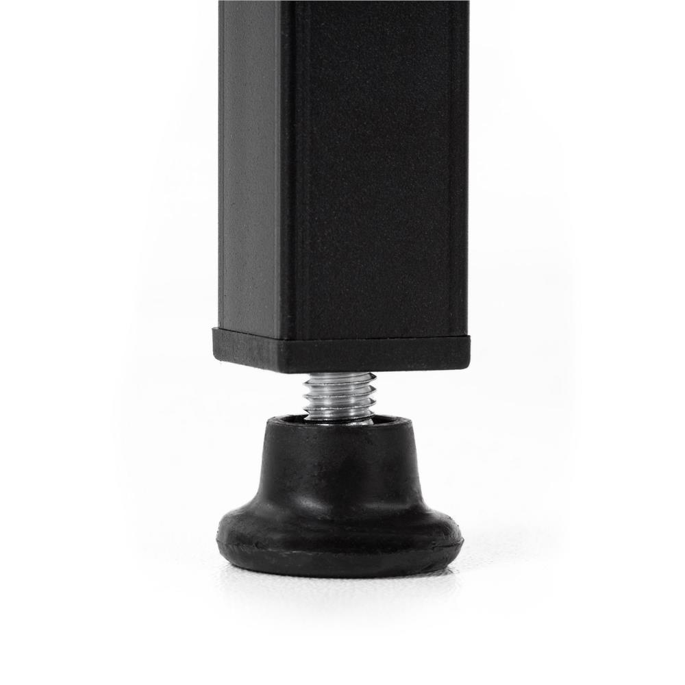 Etajera cu 4 polite din MDF si cadru metalic, stil industrial, 60x28x124.5 cm, maro inchis si negru - imagine 11