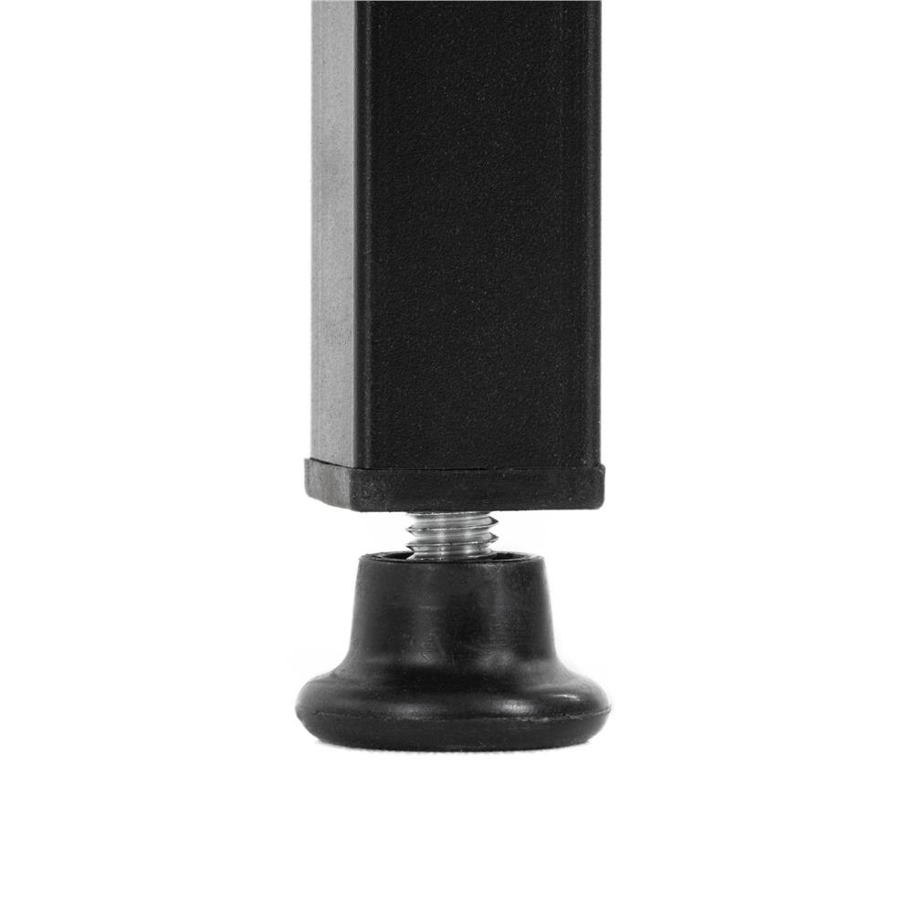 Birou cu blat MDF si rafturi laterale, cadru metalic, 120x48x122 cm, negru - imagine 13