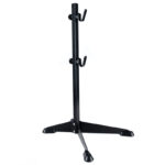 Suport service pentru biciclete cu inaltime reglabila, otel si cauciuc, 30 kg, negru