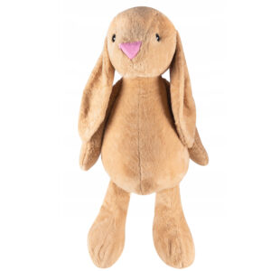 Jucarie plusata iepuras gigant, din plus moale, 60 cm sezut - 120 cm total, maro