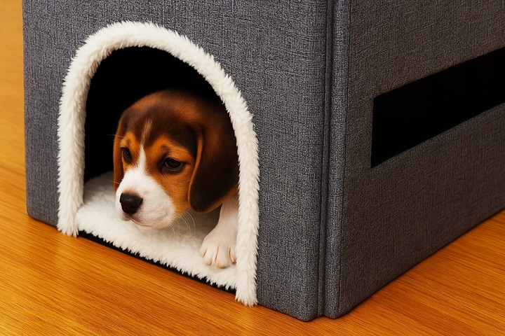 Ansamblu de zgariat pentru pisici 3in1 cu trepte, casuta si panou sisal, 33x76x42 cm, gri - imagine 6