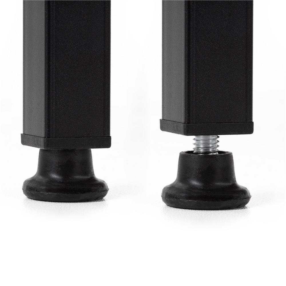 Etajera cu 4 rafturi, metal si MDF, stil industrial, 56x34x138 cm, maro inchis si negru - imagine 12