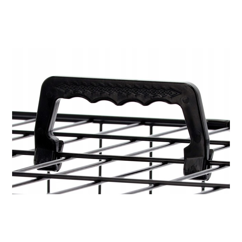 Cusca metalica pentru caine L, pliabila, cu tava detasabila si maner, 76x45x51 cm, negru - imagine 6