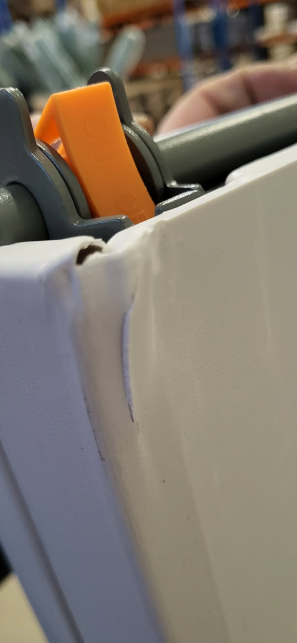 RESIGILAT: Masa dreptunghiulara pliabila multifunctionala, 180x72x75cm, alba - imagine 3