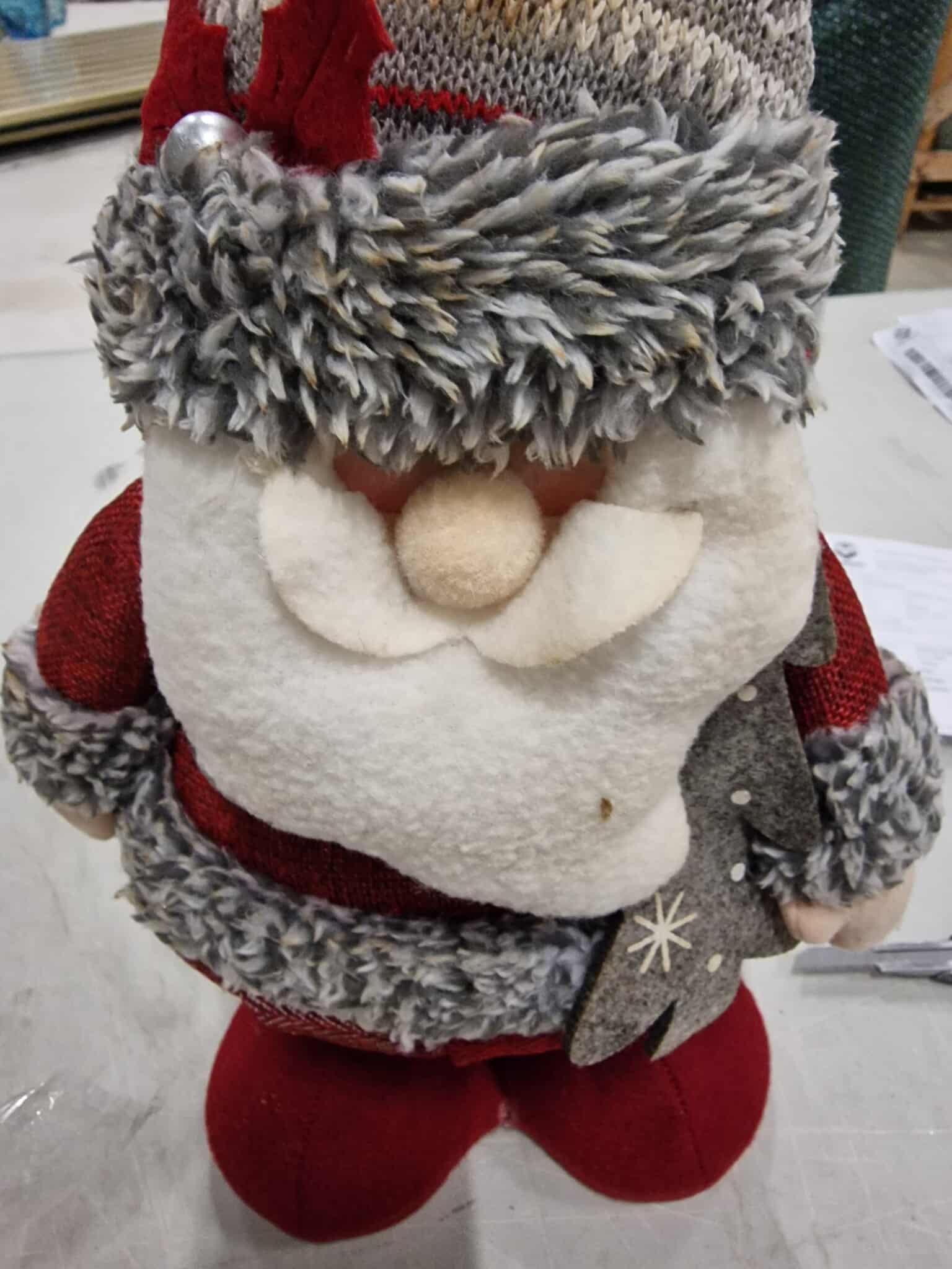 RESIGILAT: Figurina Craciun, Mos Craciun, picioare telescopice, inaltime extensibila 57-80cm - imagine 4