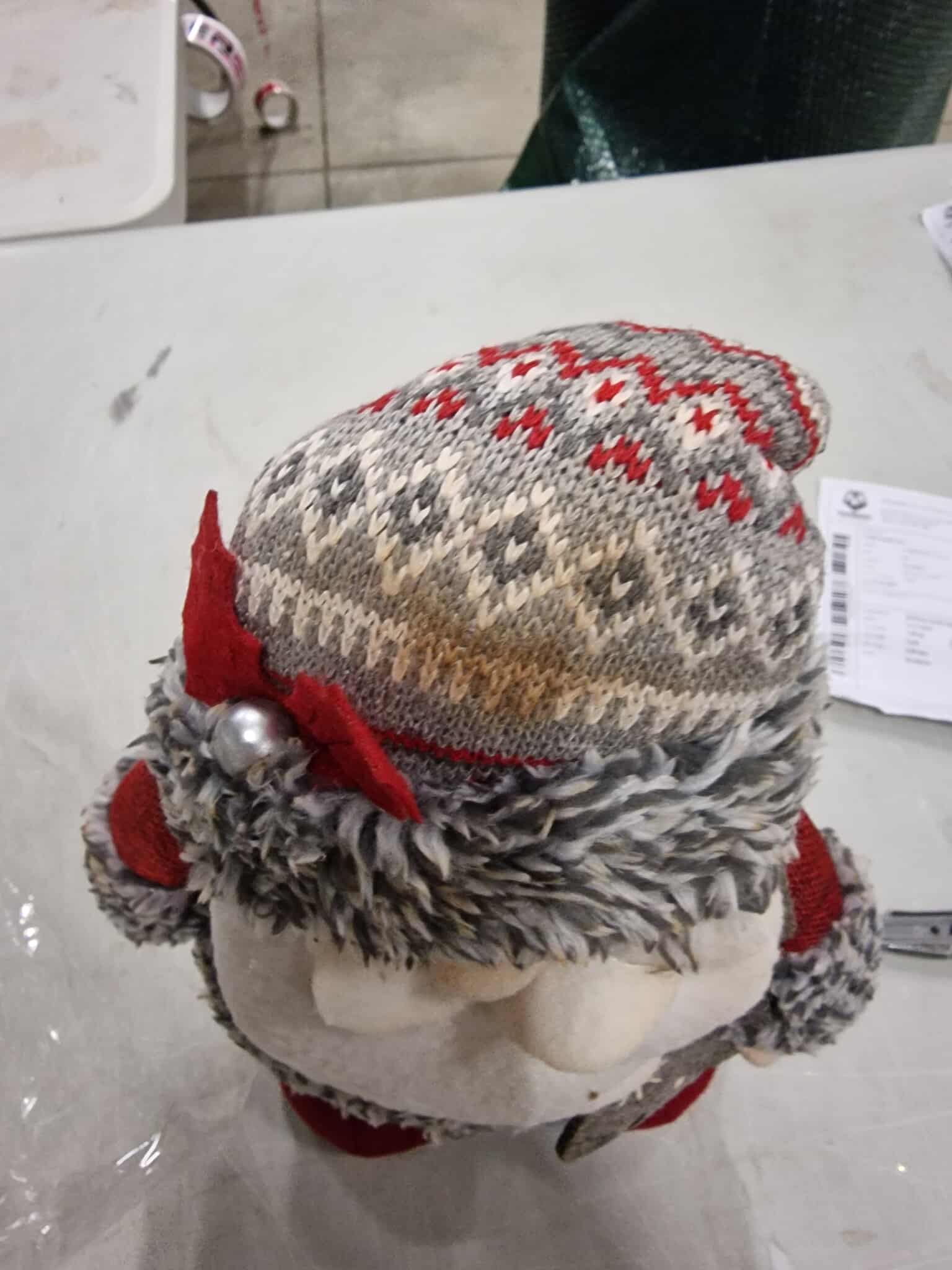 RESIGILAT: Figurina Craciun, Mos Craciun, picioare telescopice, inaltime extensibila 57-80cm - imagine 2