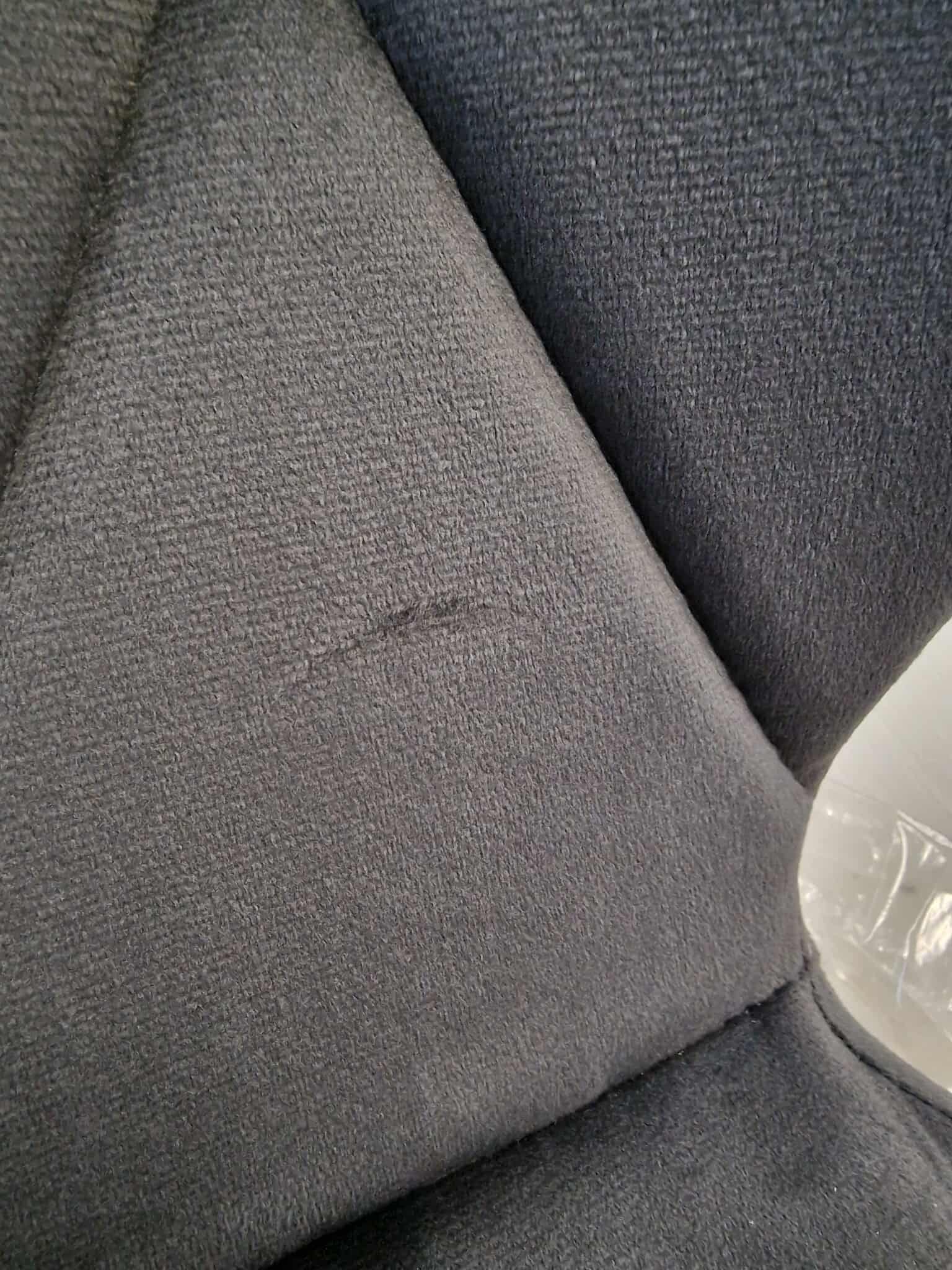 RESIGILAT: Scaun de birou ergonomic, tapitat cu catifea, 120kg, gri - imagine 3