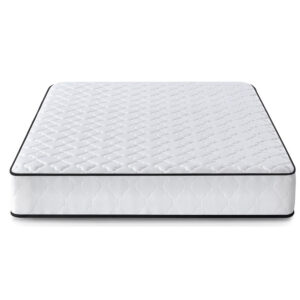 Saltea cu arcuri si husa de protectie, 7 zone confort, duritate H3 medie, inaltime 24 cm, alb,140x200 cm