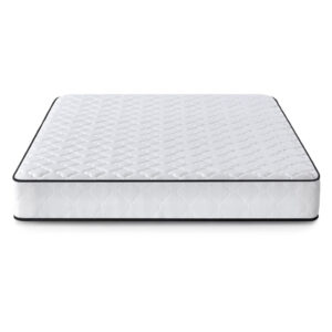 Saltea cu arcuri si husa de protectie, 7 zone confort, duritate H3 medie, inaltime 24 cm, alb, 180x200 cm