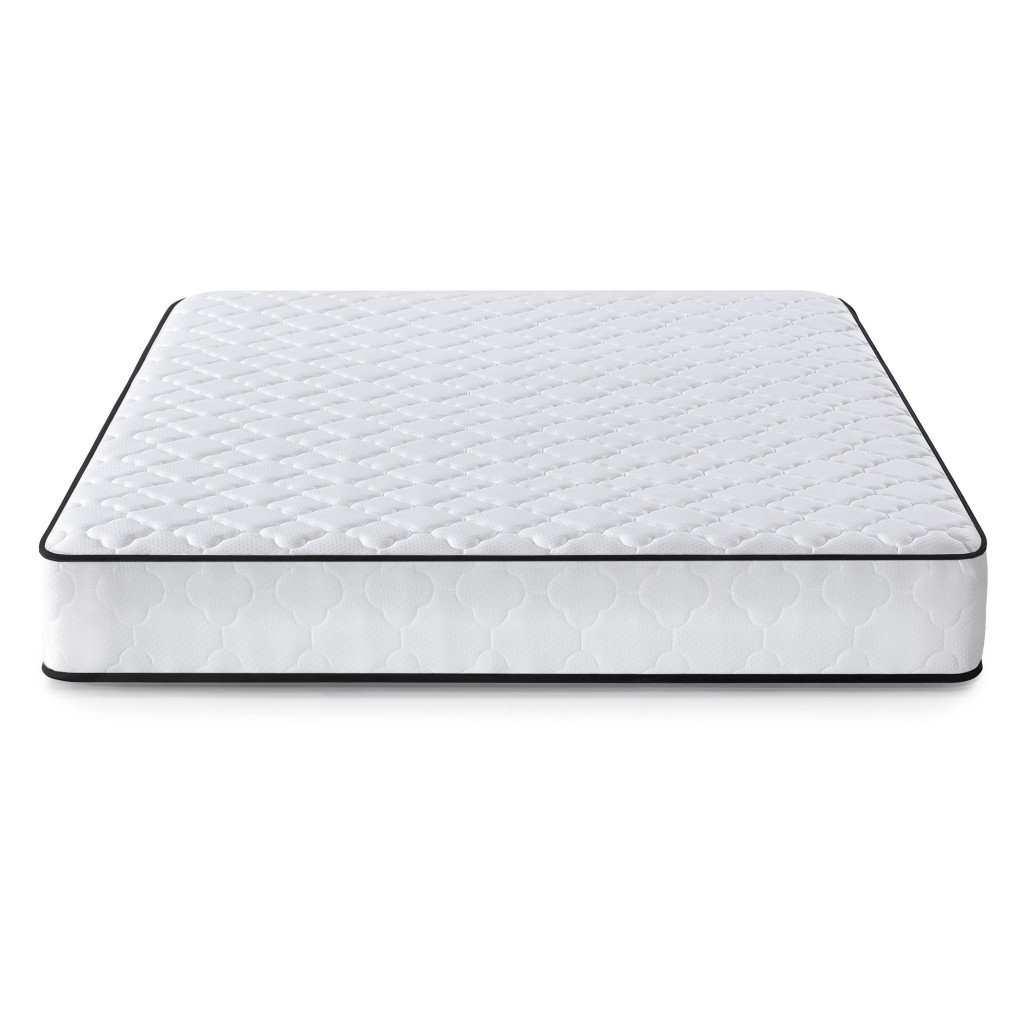 Saltea cu arcuri si husa de protectie, 7 zone confort, duritate H3 medie, inaltime 24 cm, alb, 160x200 cm