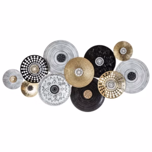 Decoratiune de perete Atmosphera Ivo din metal, 134x68 cm, multicolor