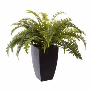 Planta artificiala Atmosphera feriga cu ghiveci, 55 cm, verde