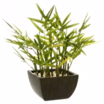 Planta artificiala Atmosphera Bambou cu ghiveci, bambus, 36x35x36 cm, verde