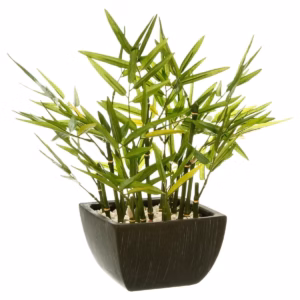 Planta artificiala Atmosphera Bambou cu ghiveci, bambus, 36x35x36 cm, verde