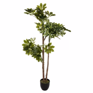 Planta artificiala Atmosphera Schefflera cu ghiveci, 135 cm, verde