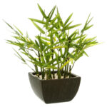 Planta artificiala Atmosphera Bambou cu ghiveci, bambus, 36x35x36 cm, verde