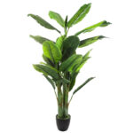 Planta artificiala Atmosphera Banana tree cu ghiveci, bananier, 116x116x168 cm, verde