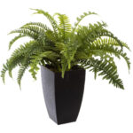 Planta artificiala Atmosphera feriga cu ghiveci, 55 cm, verde