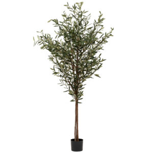 Planta artificiala Atmosphera Maslin decorativ cu ghiveci, 210 cm, verde