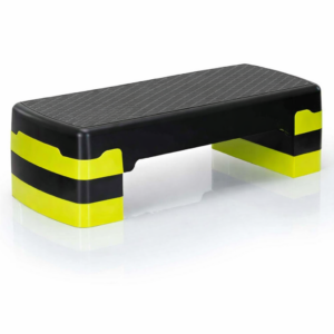 Stepper aerobic, ajustabil in 3 trepte, antiderapant, maxim 350 kg, 68x29x20 cm, negru si verde