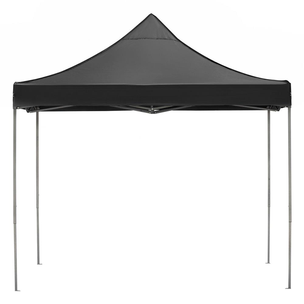 Pavilion pliabil gradina 3x3 m cu acoperis impermeabil si 3 pereti laterali, structura metalica, inaltime reglabila, negru - imagine 28