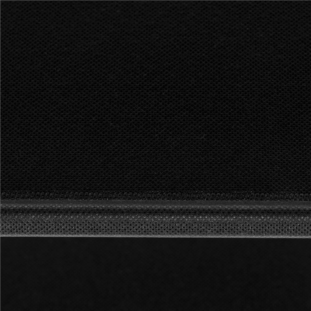 Raft pantofi inalt cu 10 polite, structura metalica si rafturi textile, 45x28x178 cm, negru - imagine 10