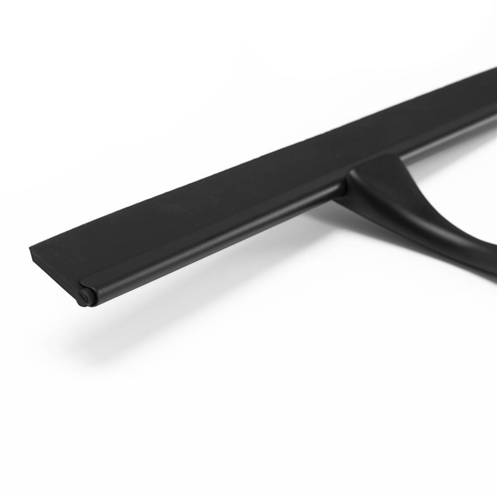 Racleta pentru baie din inox cu suport adeziv, lama 25 cm, finisaj mat negru - imagine 11