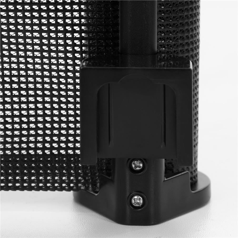 Poarta de siguranta retractabila si extensibila, pentru copii sau animale de companie, 162x86 cm, negru - imagine 8