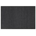 Covoras intrare absorbant antimurdarie, PVC antiderapant, 80x120 cm, gri