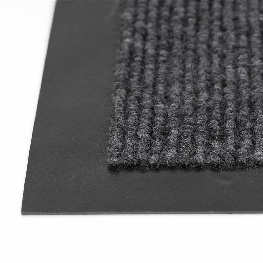 Covoras intrare absorbant antimurdarie, PVC antiderapant, 90x150 cm, gri - imagine 6